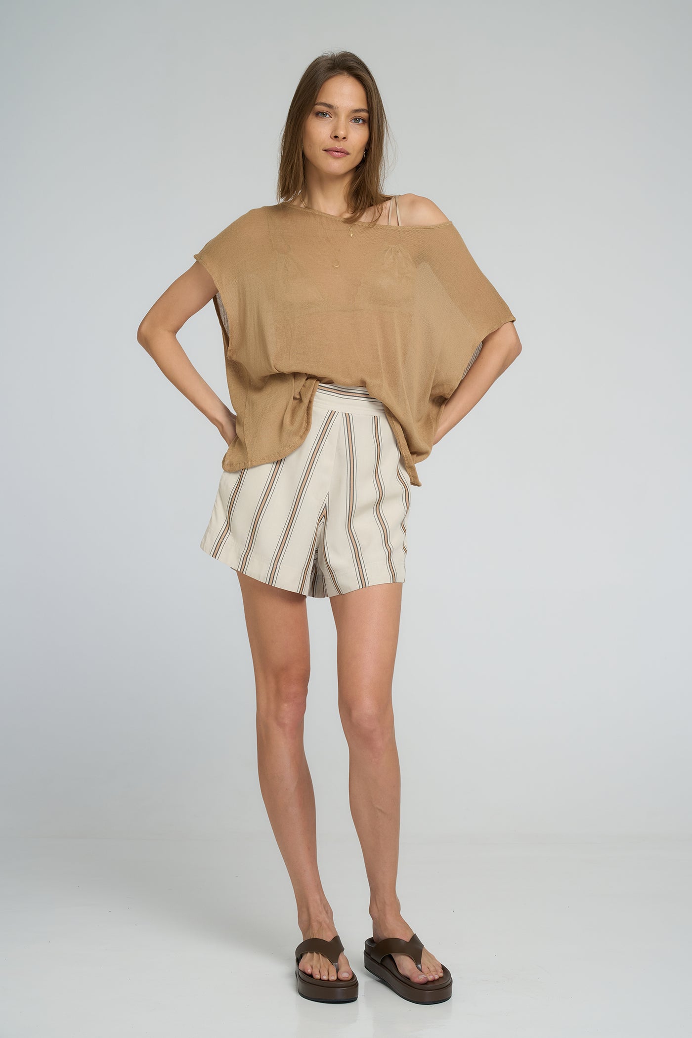 LILYA ANISE SHORT RESORT STRIPE