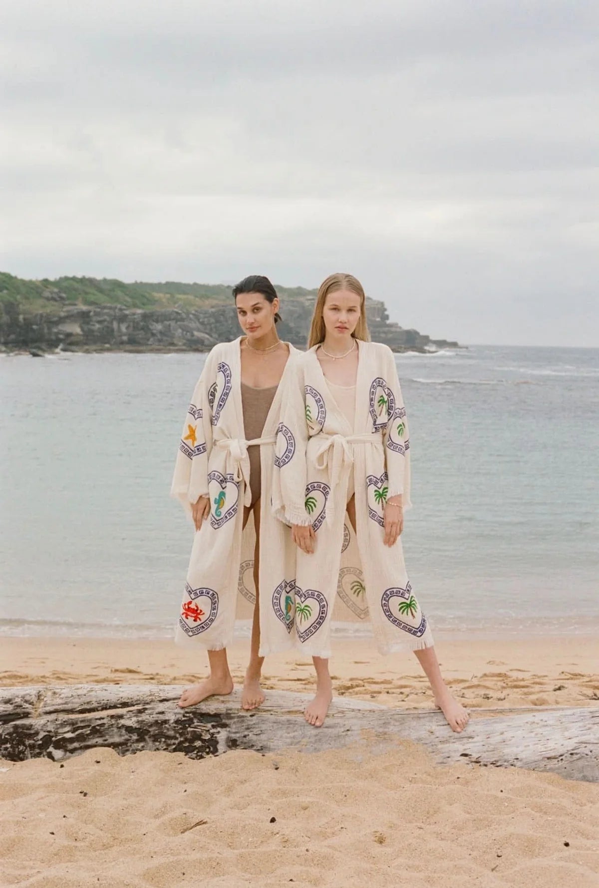CIE CIE + CO THE PALM LONG ROBE NATURAL | BABY LEMONADE STORE