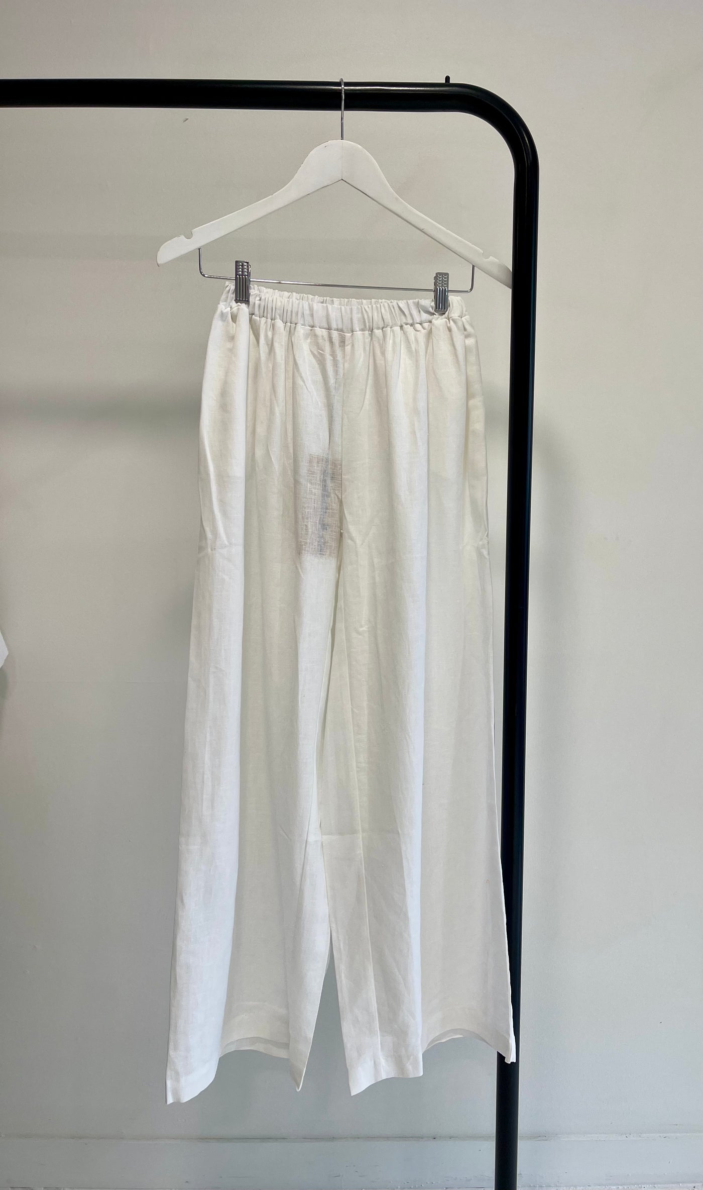 SABBI PANCHOS WHITE PULL ON LINEN PANT 