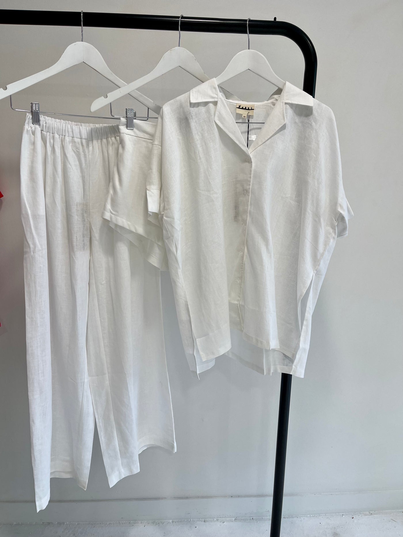 SABBI PANCHOS WHITE PULL ON LINEN PANT 