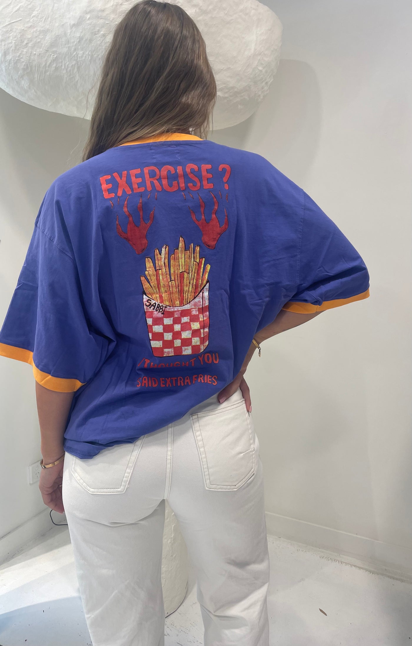 SABBI THE VERY OVERSIZED EXTRA FRIES GYM TEE