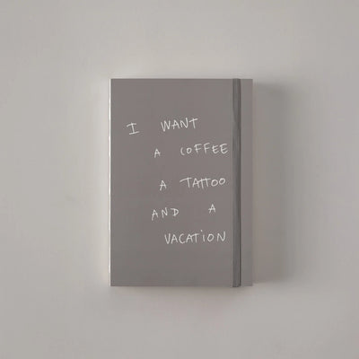 GRY MATTR X THOMAS LELU POÈTE NOTEBOOK  GREY