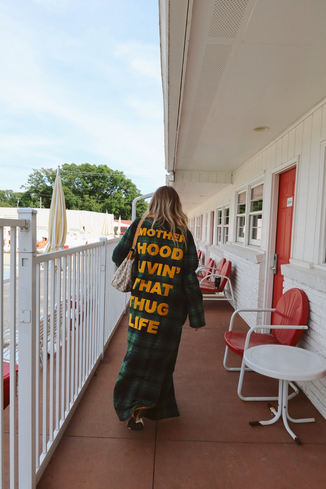 HAPPY LITTLE MOTHER THUG LIFE LONG COAT