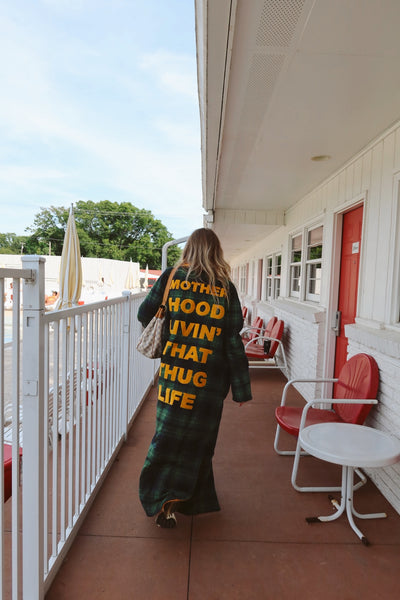 HAPPY LITTLE MOTHER THUG LIFE LONG COAT