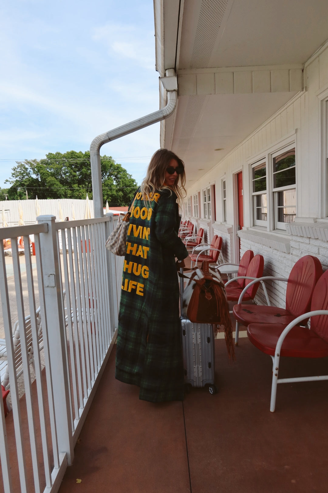 HAPPY LITTLE MOTHER THUG LIFE LONG COAT