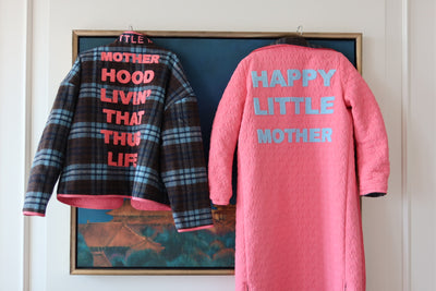 HAPPY LITTLE MOTHER THUG LIFE SHORT JACKET BLUE/PINK