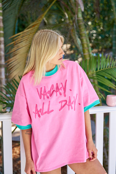VACAY ALL DAY OVERSIZED TEE