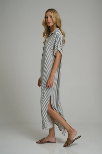 LILYA HUTTON SHIRT  DRESS CHESHIRE STRIPE | BABY LEMONADE STORE