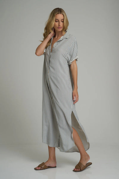 LILYA HUTTON SHIRT  DRESS CHESHIRE STRIPE | BABY LEMONADE STORE