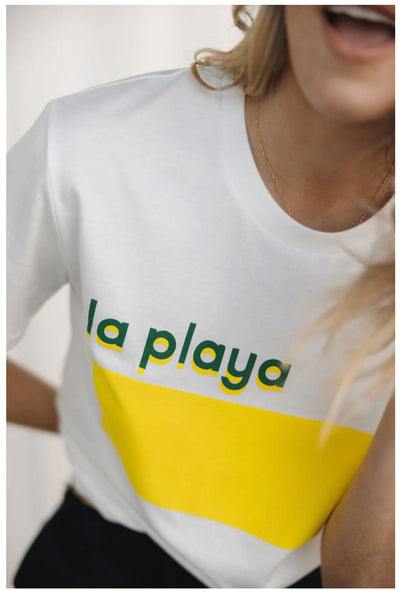 Little Palma La Playa Organic Cotton Printed Graphic T-shirt