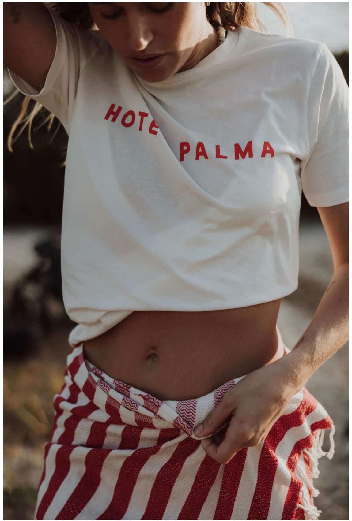 Hotel Palma Organic Cotton Graphic Print t-shirt Little PalmaLITTLE PALMA HOTEL PALMA ORGANIC COTTON TEE