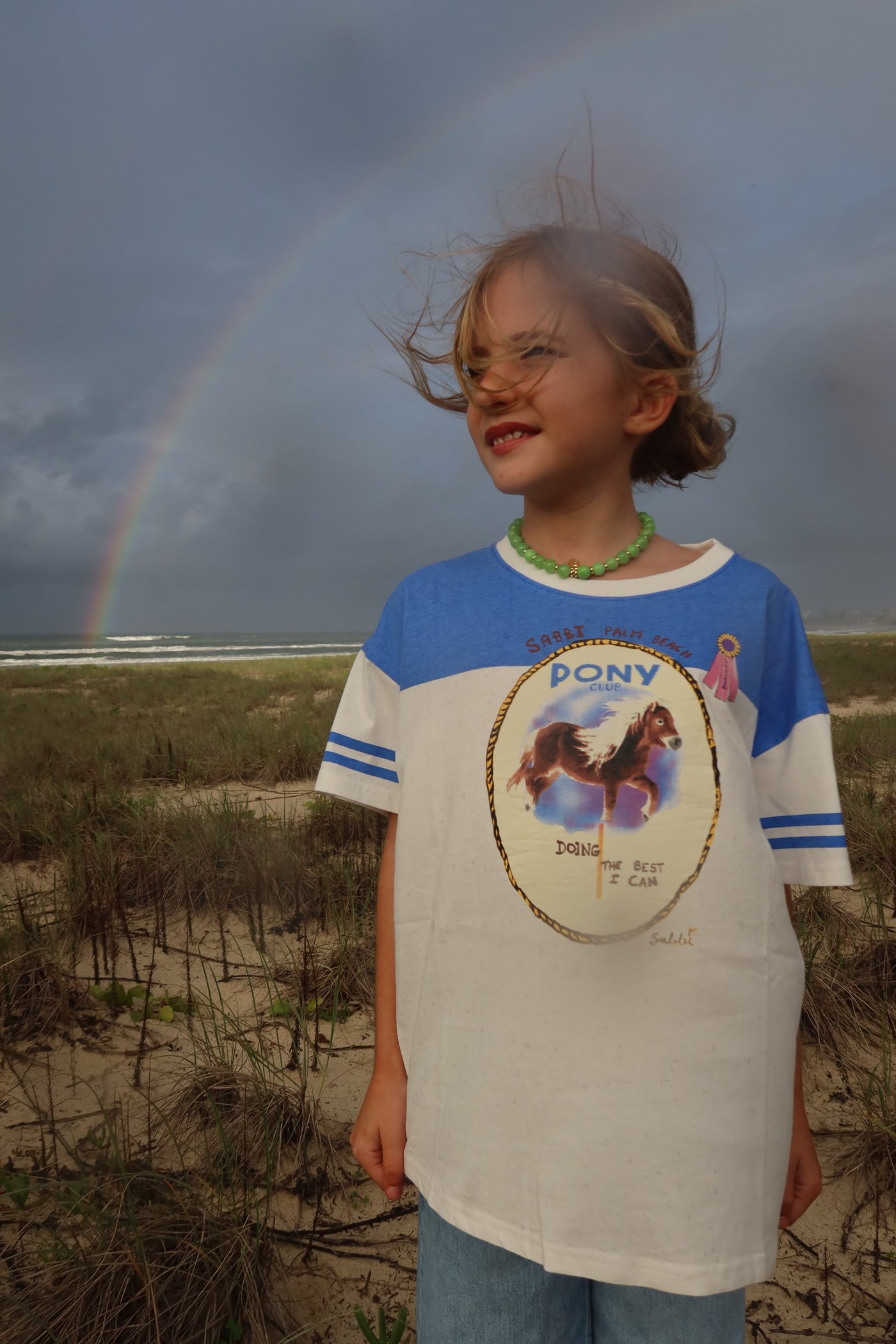 SABBI KIDS PONY CLUB TEE BLUE | BABY LEMONADE STORE