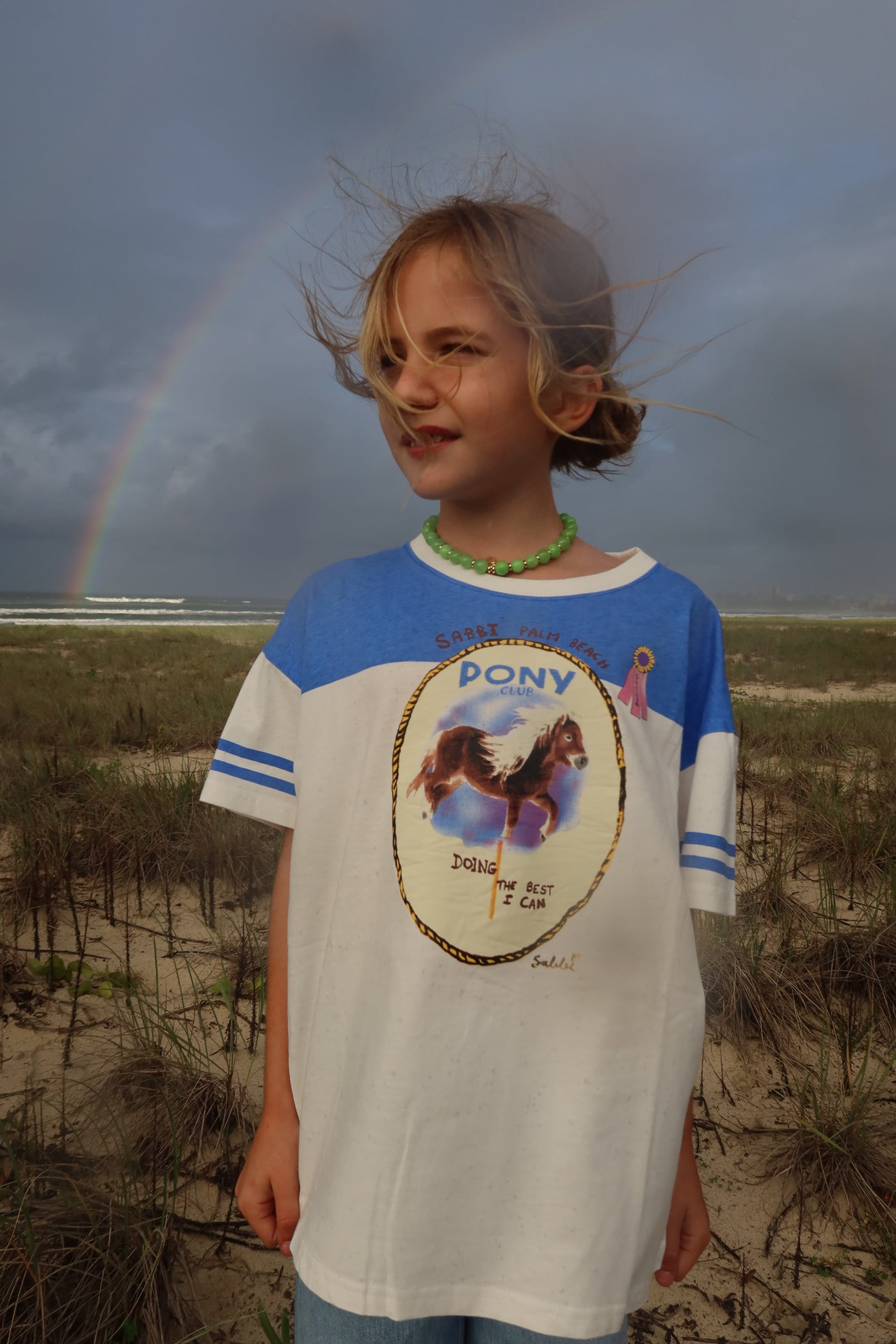 SABBI KIDS PONY CLUB TEE BLUE | BABY LEMONADE STORE