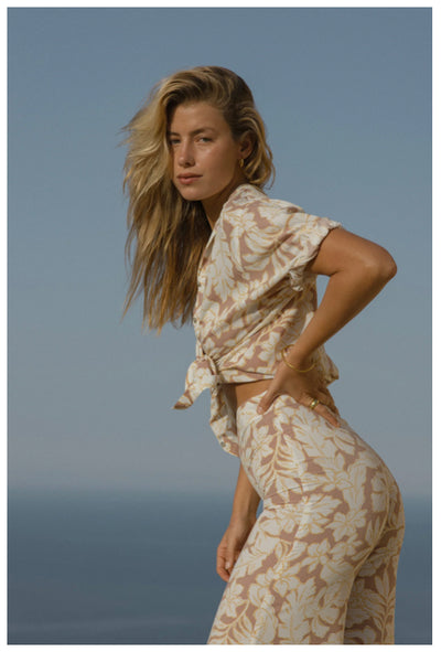 Lilya Hutton floral rayon short sleeve shirt Tropico