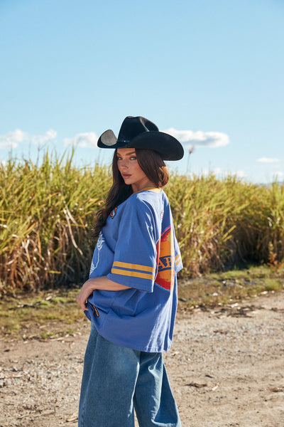 SABBI THE VERY OVERSIZED BEYOUTIFUL HOTEL TEE BLUE