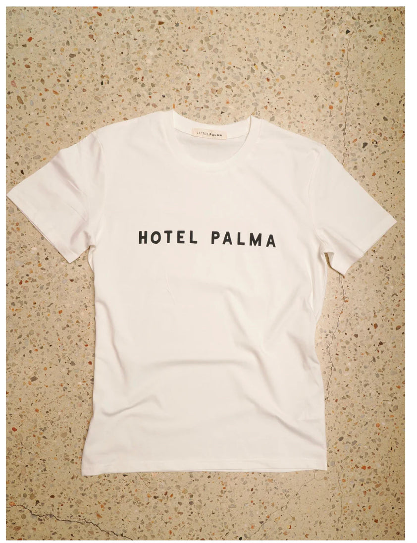 LITTLE PALMA HOTEL PALMA GRAPHIC ORGANIC COTTON TEE