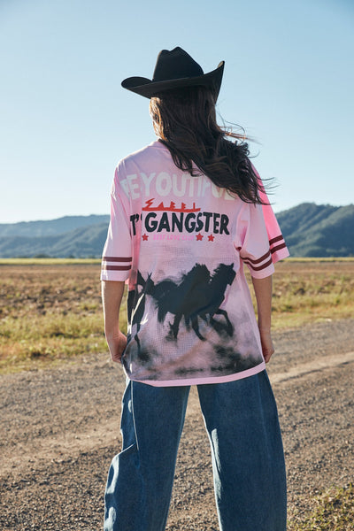SABBI THE SELF LOVE CLUB RODEO VERY OVERSIZED  TEE PINK