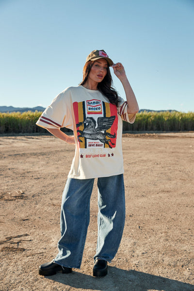 SABBI THE SELF LOVE CLUB RODEO VERY OVERSIZED  TEE