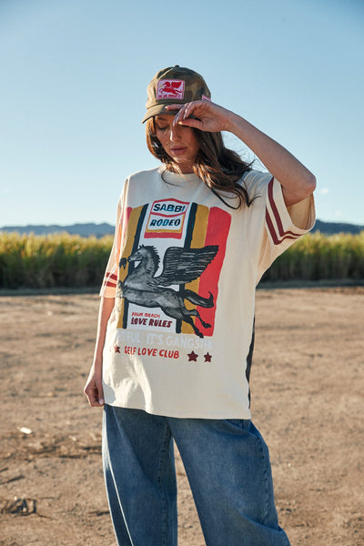 SABBI THE SELF LOVE CLUB RODEO VERY OVERSIZED  TEE
