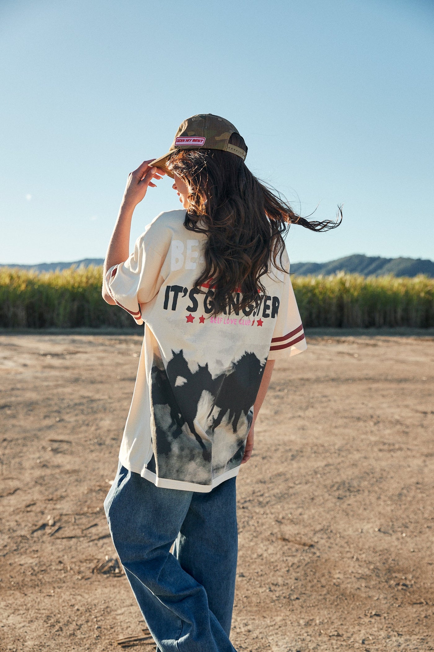 SABBI THE SELF LOVE CLUB RODEO VERY OVERSIZED  TEE