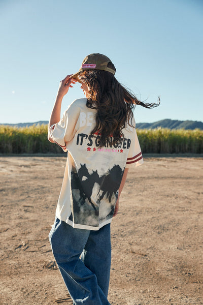 SABBI THE SELF LOVE CLUB RODEO VERY OVERSIZED  TEE