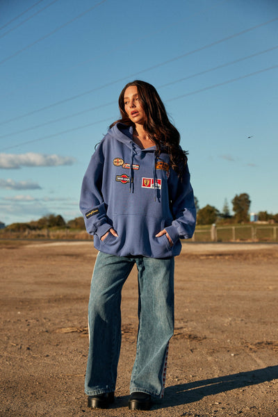 SABBI BEYOUTIFUL HOTEL HOODIE BLUE