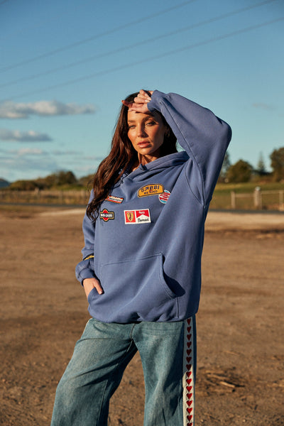 SABBI BEYOUTIFUL HOTEL HOODIE BLUE