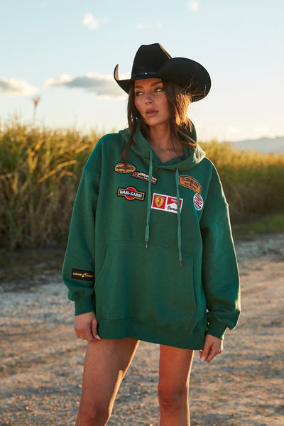 SABBI BEYOUTIFUL HOTEL HOODIE GREEN