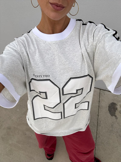 SSAINT TWENTY TWO TEE GREY | BABY LEMONADE STORE