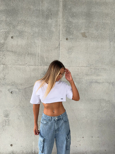 MAIA THE LABEL ALYX CROPPED COTTON TEE