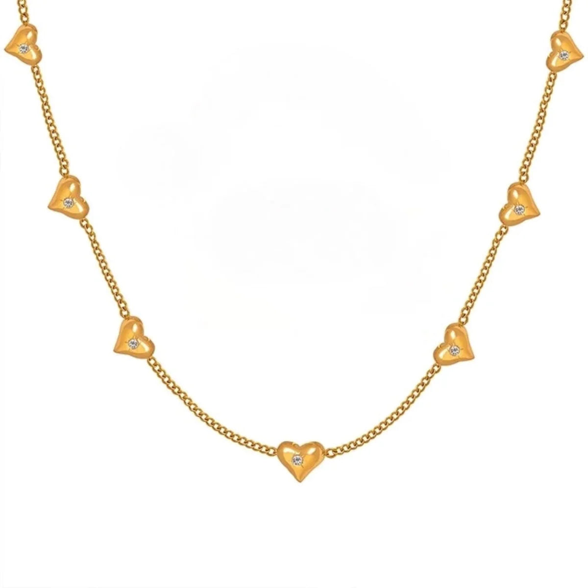 ZAYA COLLECTIVE DESIDERIO HEART GOLD NECKLACE