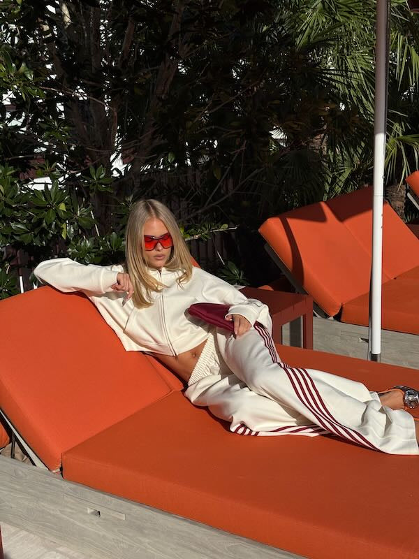 SŚAINT BARREL TRACK PANTS BUTTER | BABY LEMONADE STORE