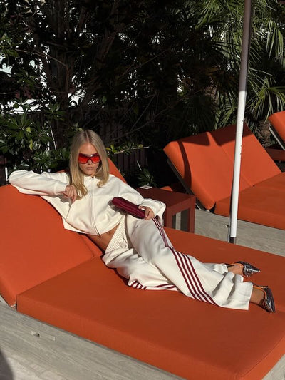 SŚAINT BARREL TRACK PANTS BUTTER | BABY LEMONADE STORE