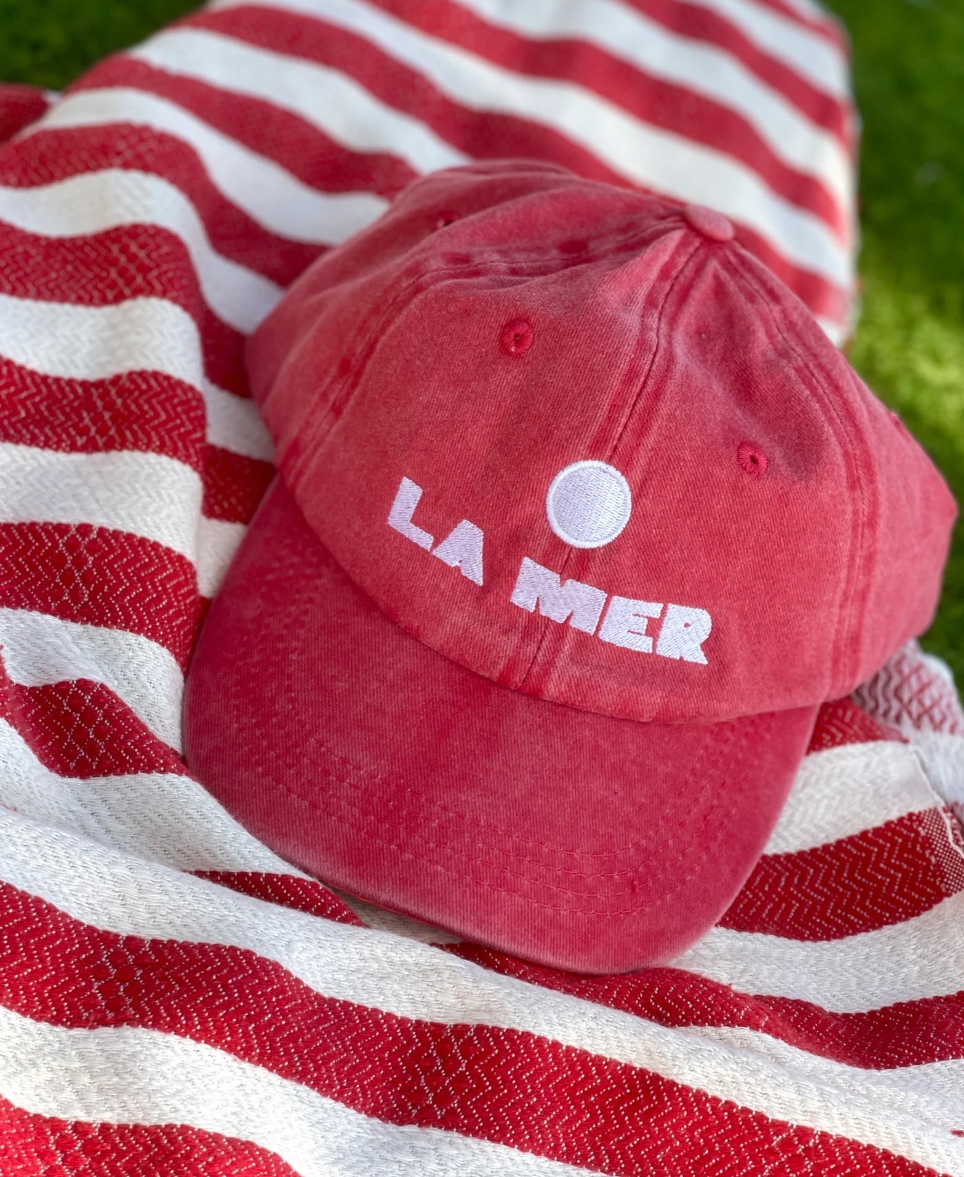  LITTLE PALMA LA MER CAP FADED RED