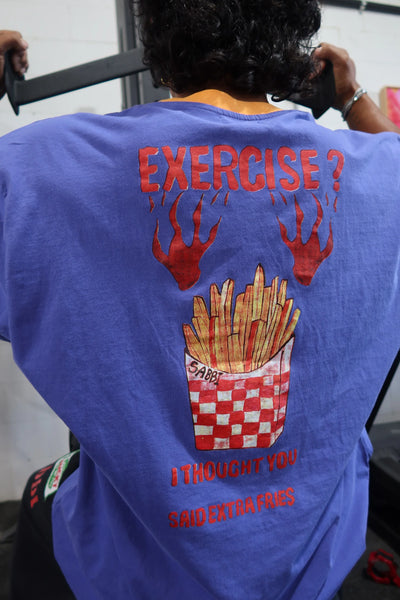 SABBI THE VERY OVERSIZED EXTRA FRIES GYM TEE
