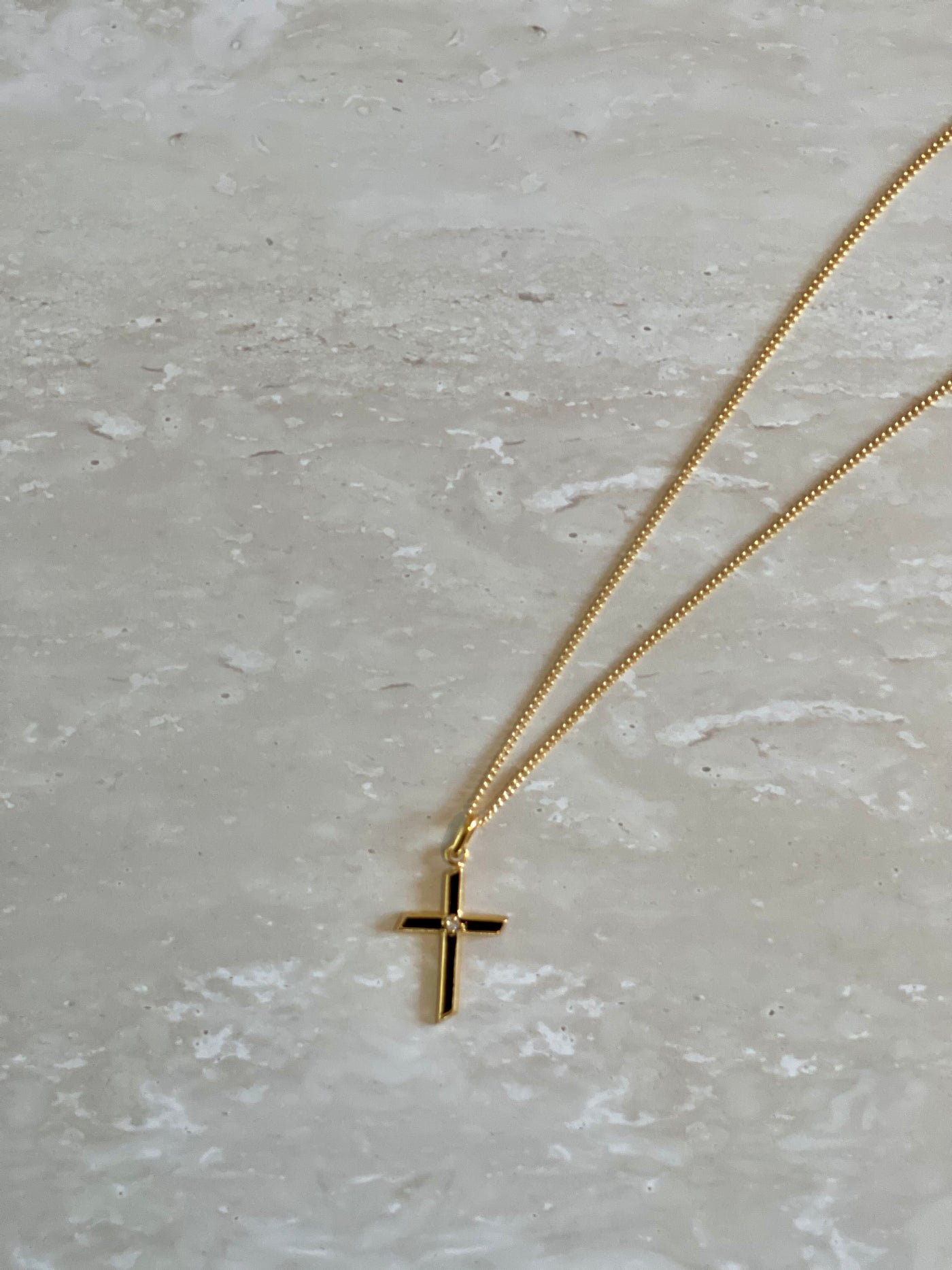 NIKKI ROSS THE CROSS PENDANT BLACK