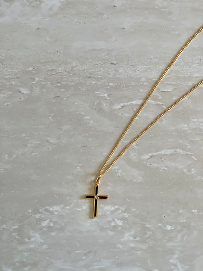NIKKI ROSS THE CROSS PENDANT BLACK