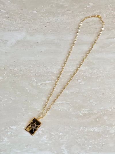 NIKKI ROSS LOVER OF FATE PENDANT GOLD