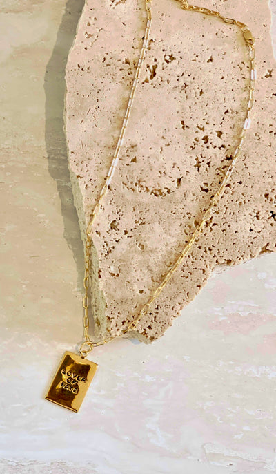 NIKKI ROSS LOVER OF FATE PENDANT GOLD
