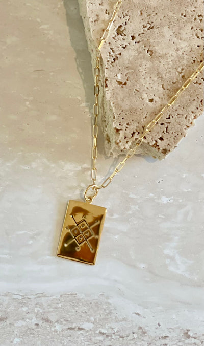 NIKKI ROSS LOVER OF FATE PENDANT GOLD
