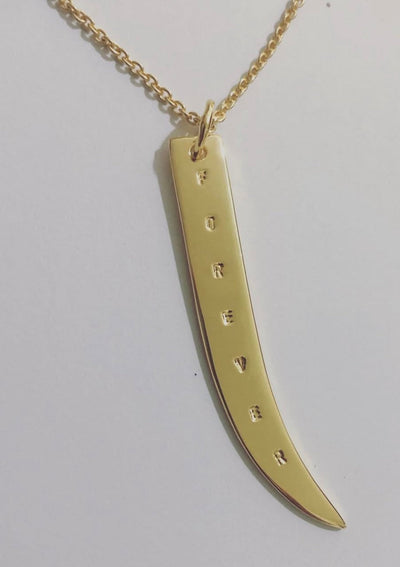 NIKKI ROSS FOREVER TUSK PENDANT GOLD