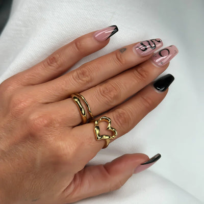 ZAYA COLLECTIVE COURE HEART RING GOLD