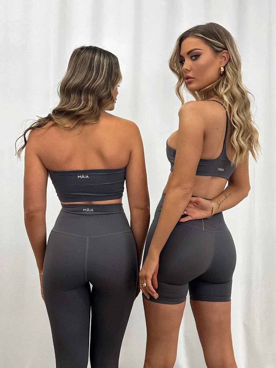 MAIA THE LABEL ARI CONTOUR CROP CHARCOAL