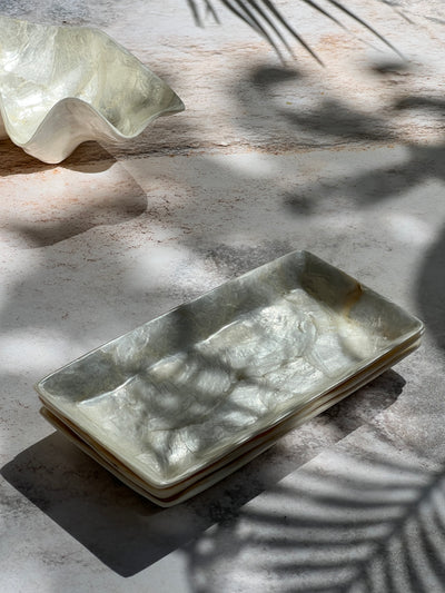 Mother of Pearl Rectangle Trinket Dish