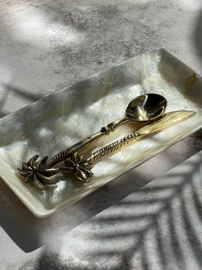 Palm Tree Brass Cutlery Knife Baby Lemonade Store