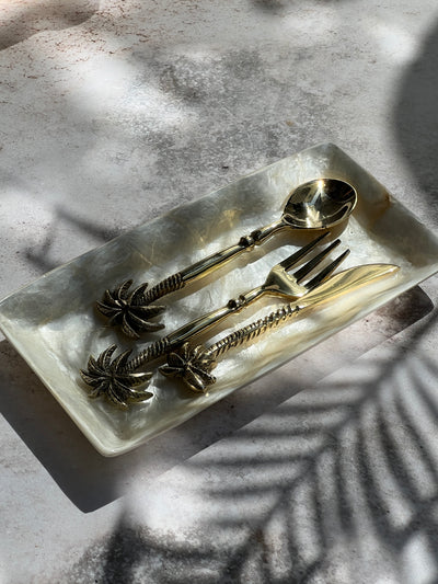 Palm Tree Brass Cutlery Knife Baby Lemonade Store