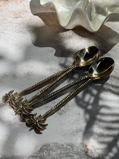 Brass Palm Tree Spoons Baby Lemonade Store