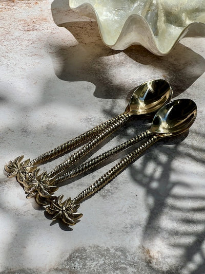 Brass Palm Tree Spoons Baby Lemonade Store