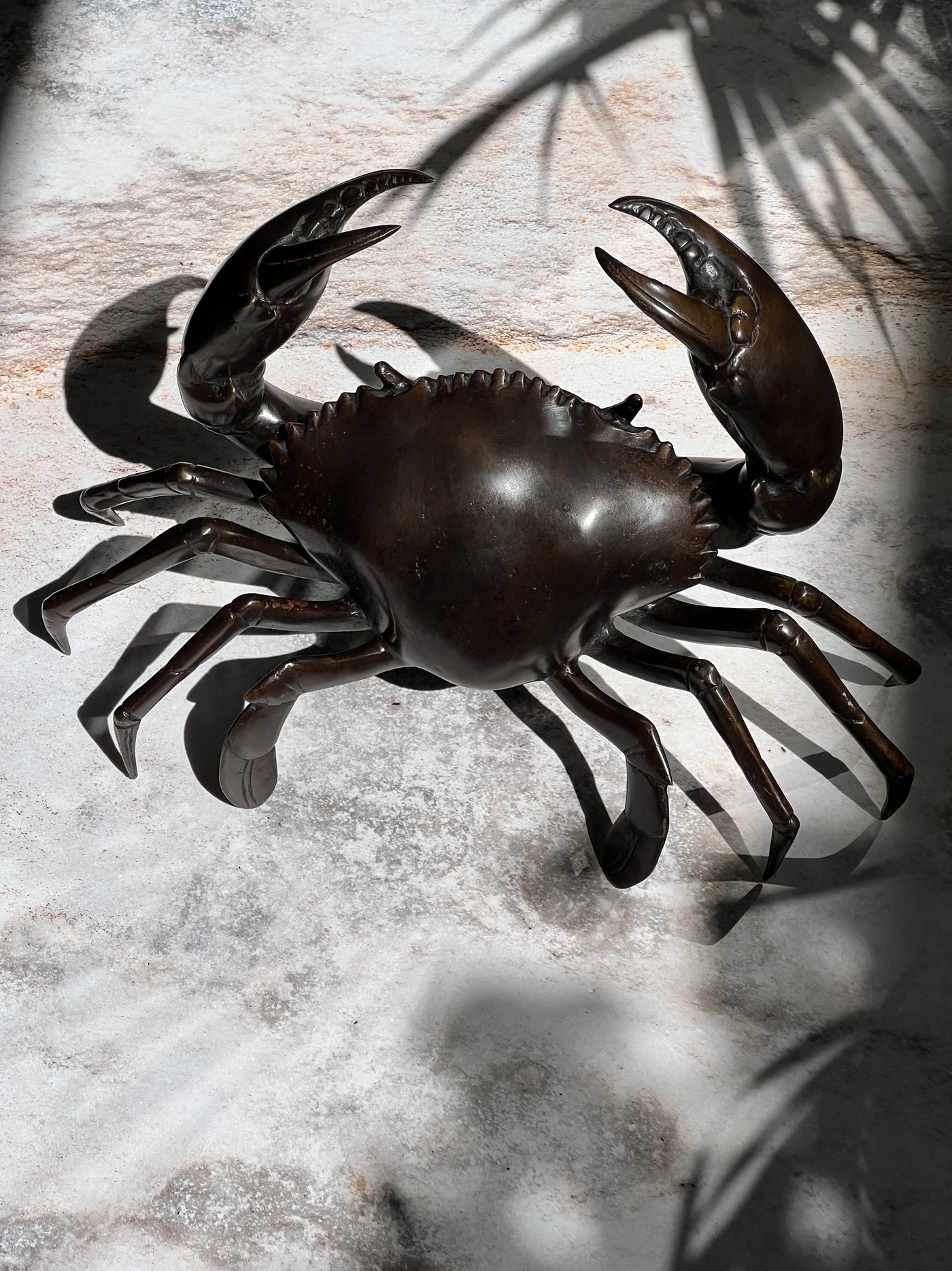 BRASS CRAB DECOR BRONZE BABY LEMONADE STORE