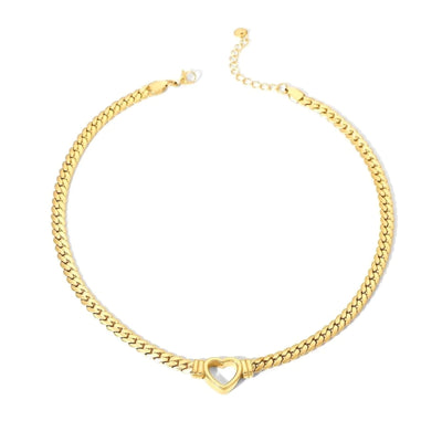 ZAYA COLLECTIVE INCANTARE HEART GOLD NECKLACE